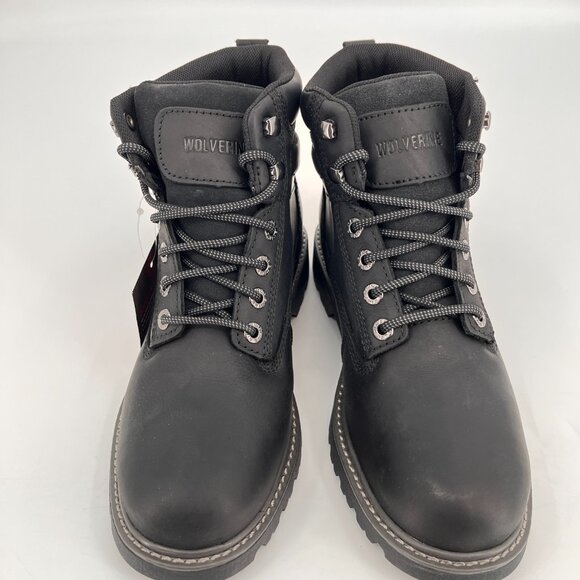 Wolverine Floorhand Work Boot Size 12M Black Leather Waterproof New In Box - Picture 6 of 16